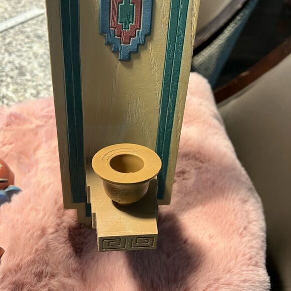 Lot of 7 Vintage Burwood MCM Southwest Native American Aztec wall decor. - Picture 4 of 16